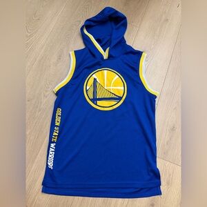Golden State Warriors Blue Sleeveless Hoodie